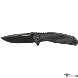 SCHRADE KNIFE HIGH CARBON 3.4" BLADE BLACK