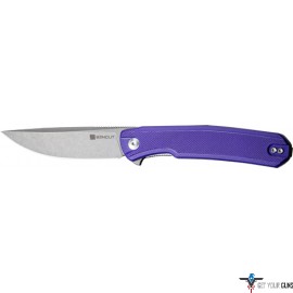 SENCUT KNIFE SCITUS 3.47" PURPLE G10/GRAY STONEWASH D2