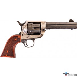 CIMARRON FRONTIER .45LC PW FS 4.75" ENGRAVED SILVER/BL WAL
