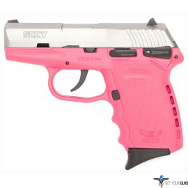 SCCY CPX1-TT PISTOL DAO 9MM 10RD SS/PINK MANUAL SAFETY