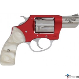 CHARTER ARMS CHIC LADY .38SPL 2" RED FR/SS BBL PEARLITE GRIP