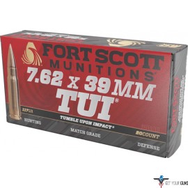 FORT SCOTT 7.62X39 TUI 117GR SOLID COPPER 20RD 10BX/CS