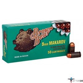 BROWN BEAR 9X18MM MAKAROV 94GR. FMJ-RN 50-PACK
