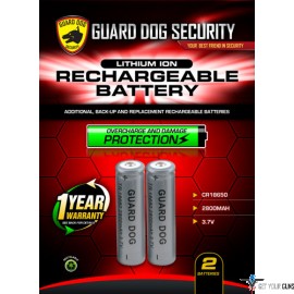 GUARD DOG RECHARGEABLE LITHIUM ION BATTERY 2-PACK