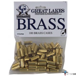 GREAT LAKES BRASS .38 SUPER NEW 100CT