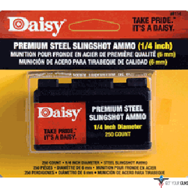 DAISY SLINGSHOT AMMUNTION 1/4" STEEL 250-PACK