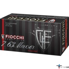 FIOCCHI 7.63 MAUSER 88GR. FMJ 50-PACK