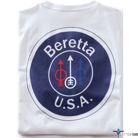 BERETTA T-SHIRT USA LOGO SMALL WHITE