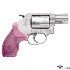 S&W 637 .38SPECIAL +P 1.875" FS 5-SHOT SS/PINK SYN GRIP
