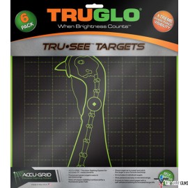 TRUGLO TRU-SEE REACTIVE TARGET TURKEY 6-PACK