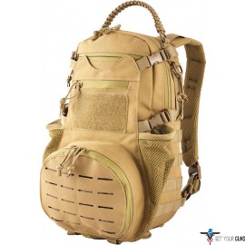RED ROCK AMBUSH PACK COYOTE W/ COLLAPSILBE MESH GEAR POCKT