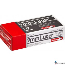 AGUILA AMMO 9MM LUGER 147GR. FMJ-FP 50-PACK