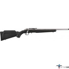 RUGER AMERICAN .22WMR  9-SHOT 18" STAINLESS THREAED BBL