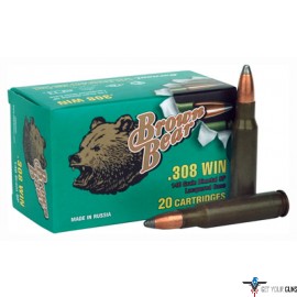 BROWN BEAR .308 WINCHESTER 140GR. SOFT-POINT 20-PACK
