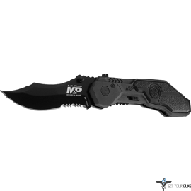 S&W KNIFE M&P SPRING ASSIST 2.9" S/S SERRATED DROP POINT