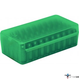 MTM AMMO BOX 9MM LUGER/.380ACP 50-ROUNDS SIDE SLIDE CL GREEN