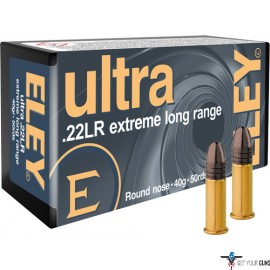 ELEY ULTRA EXTREME LONG RANGE 22LR 40GR RN 50RD 100BX/CS