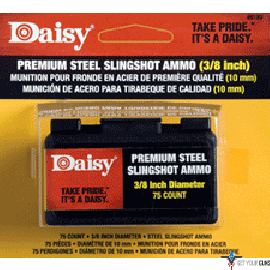 DAISY SLINGSHOT AMMUNTION 3/8" STEEL 75-COUNT PACK