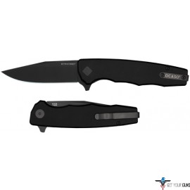 OCASO KNIVES STRATEGY 3.5" FLD BLACK G-10/BLACK PVD D2