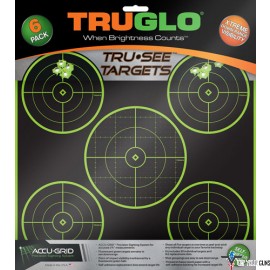 TRUGLO TRU-SEE REACTIVE TARGET 5 BULL 6-PACK