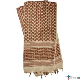 RED ROCK SHEMAGH HEAD WRAP TAN/BROWN