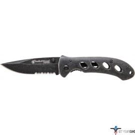 S&W OASIS SMALL LINER LOCK KNIFE 2.6" STONEWASH BLADE