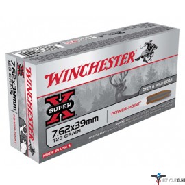 WIN AMMO SUPER-X 7.62X39 123GR. POWER POINT 20-PACK