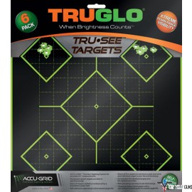 TRUGLO TRU-SEE REACTIVE TARGET 5 DAIMOND 6-PACK