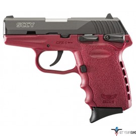 SCCY CPX1-CB PISTOL DAO 9MM 10RD BLACK/CRIMSON SAFETY