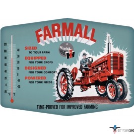 OPEN ROAD BRANDS THERMOMETER SIGN FARMALL IMPROVED EMB TIN
