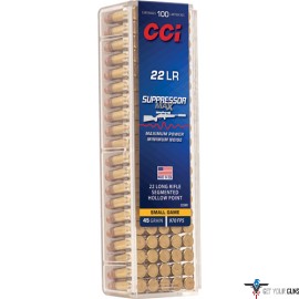 CCI SUPPRESSOR MAX 22LR HP 970FPS 100RD 50BX/CS