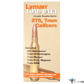 LYMAN LOAD DATA BOOK .270 .7MM MAG 72 PAGES