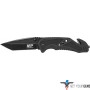 S&W KNIFE CLIP FOLDER 3.8" BLADE BLACK W/ STRAP CUTTER